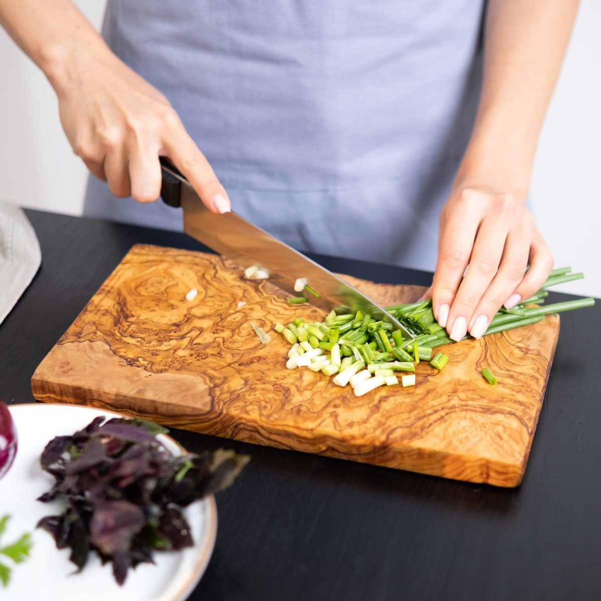 Rectangular Olive Wood Cutting Board 11″ x 6″